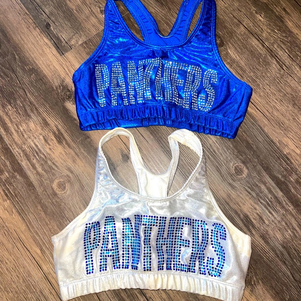 Cheer athletics panthers sports bras